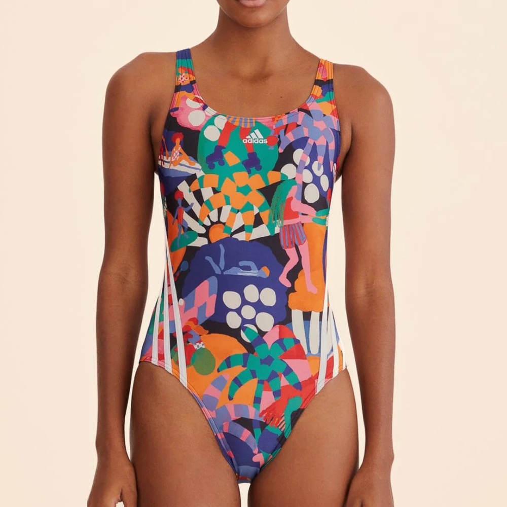 NWOT FARM Rio x ADIDAS Tropical Sporty Swimsuit